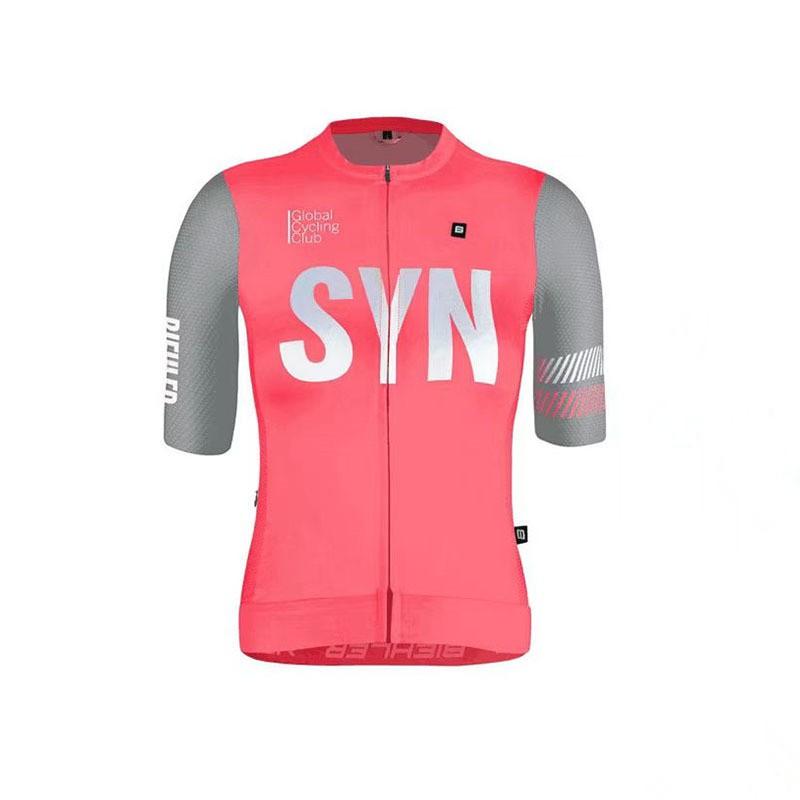 Herren Mountainbike Cycling Trikot Kurzarm Color Block Schnelltrocknend Trägerhosen Set
