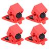 4 Pcs Circuit Breaker Lockout Device High Temperature Resistant Clamp On Single Pole Breaker Lock Out 120 277V