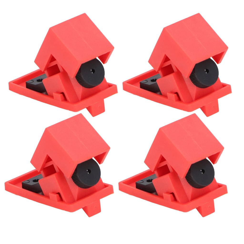 4 Pcs Circuit Breaker Lockout Device High Temperature Resistant Clamp On Single Pole Breaker Lock Out 120 277V