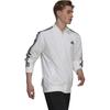 adidas Pasiasta kurtka dresowa z logo Męskie kurtki Biała H14635