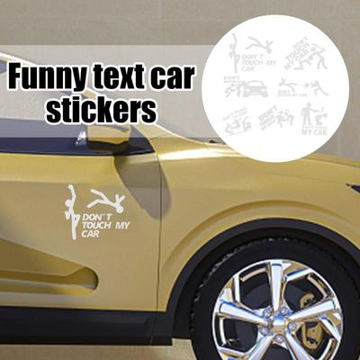 Funny Car Stickers For Back Window Creative Car Decals Funny Bumper Stickers For Cars Waterproof Sticker For Car Bumper Don't