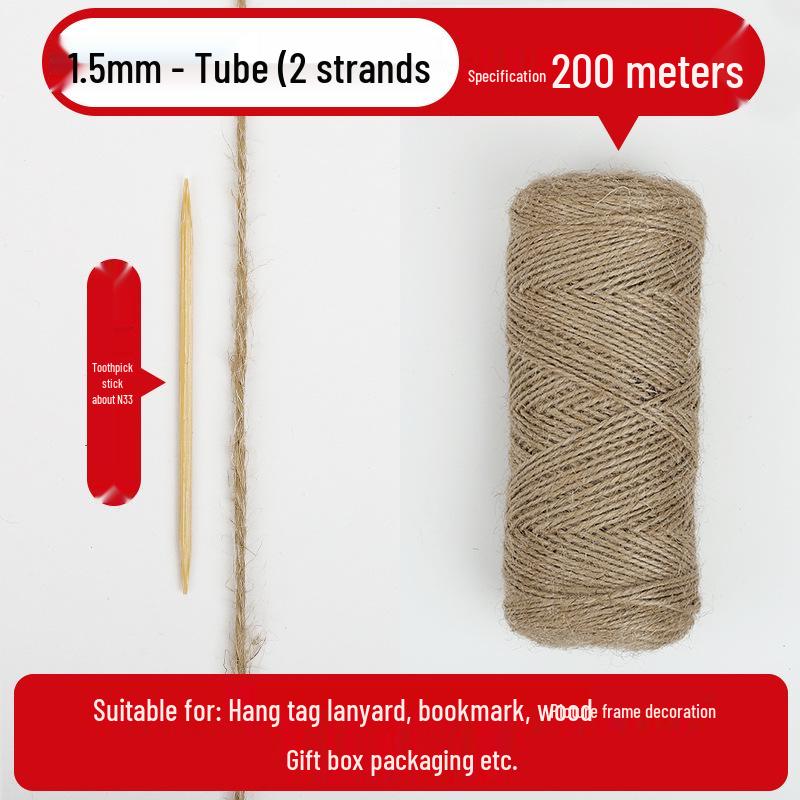 Hemp Rope: Handmade Thick String for DIY Weaving, Cat Scratching, Photo Wall Decor