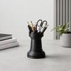 DYS Chess Pen Holder, Makeup Brush Organizer, Minimalist Desk Decor, Multifunctional Organizer for Pens Brushes Dried Flowers, Creative Gift Office &