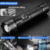 High Power LED Flashlight Rechargeable 5 Mode Aluminum Alloy Telescopic Zoom Torch Tactical Lamp for Outdoor Camping Fishing