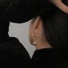Korean Cold Style Geometric Pearl Earrings, Earrings, Simple Design Sense Fashion Ear Hook Ins Temperament Versatile Earrings