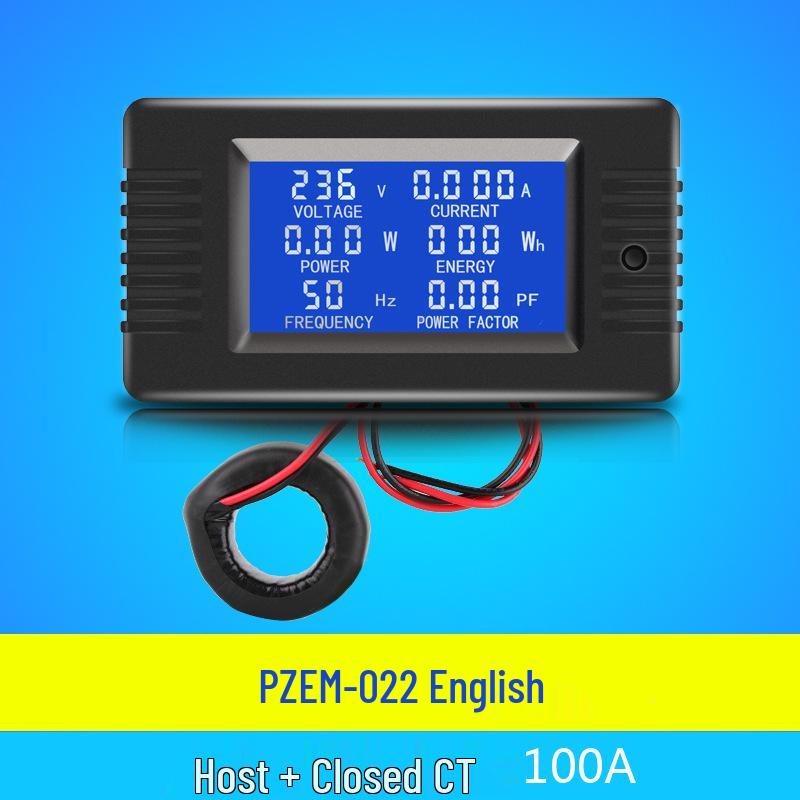 Peacefair AC Digital Power Tester: Multifunction Voltage, Current, Power, Frequency, and Energy Meter.