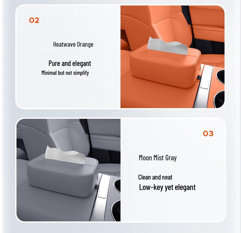 Tiefblau S07 Auto-Taschentuchbox: Passend für 26 Modelle, Hängendes Design für die Rückenlehne am Sitz für Autoinnenräume.