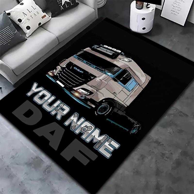 Daf Team Benutzerdefinierter Name Teppich Teppich für Wohnzimmer Schlafzimmer Haus Sofa Dekoration Kinder Spielen Rutschfeste Bodenmatte