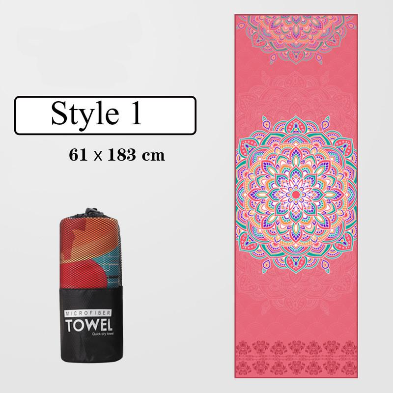 

Полотенце для йогиПоглощает пот и быстро сохнетНескользящее полотенце для йоги из микрофибрыПолотенце для йоги с принтом 65*184cm