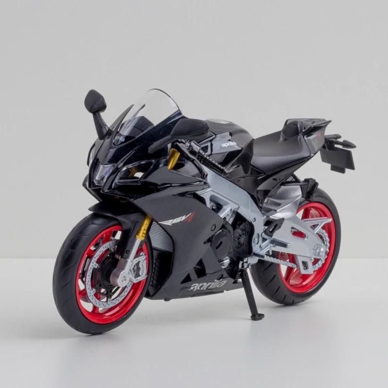 1/12 Aprilia RSV4 Alloy Racing Motorcycle Model Diecast Metal Street Cross-country Motorcycle Model Simulation Children Toy Gift