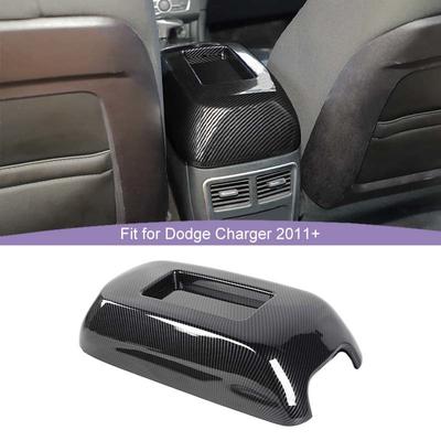 ABS Armrest Box Decorative Panel Decoration Cover Sticker For Dodge Charger 2011 Up For 300C 2011 Up Car Interior Accessories