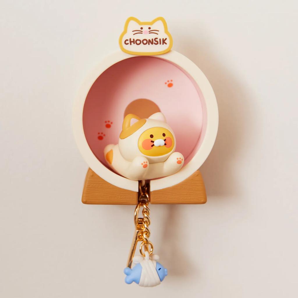 CHOONSIK Magnetic Key Holder – Cute Cat Smart Key Stand for Car & Home (Up to 1kg Load)