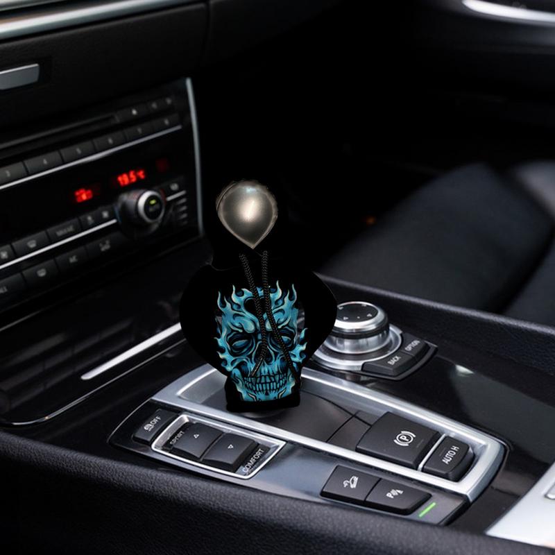 Car Gear Shift Hoodie Halloween Gear Stick Sweater 3D Printing Skeleton Gear Shift Hoodie Shift Knob Cover Interior Decorations