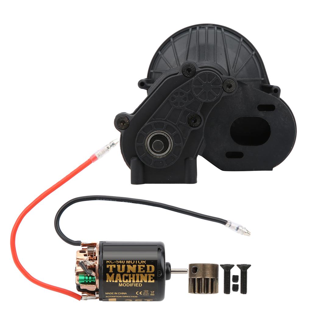 Cutie de viteze cu motor perii carbon extern 35T 540 cu perii pentru Axial SCX10 SCX10 II 90046negru