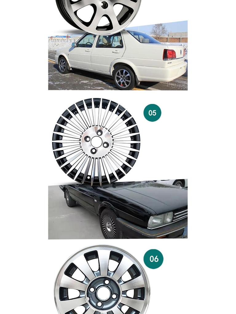 Volkswagen Santana & Jetta 14-16 Inch Alloy & Steel Wheels