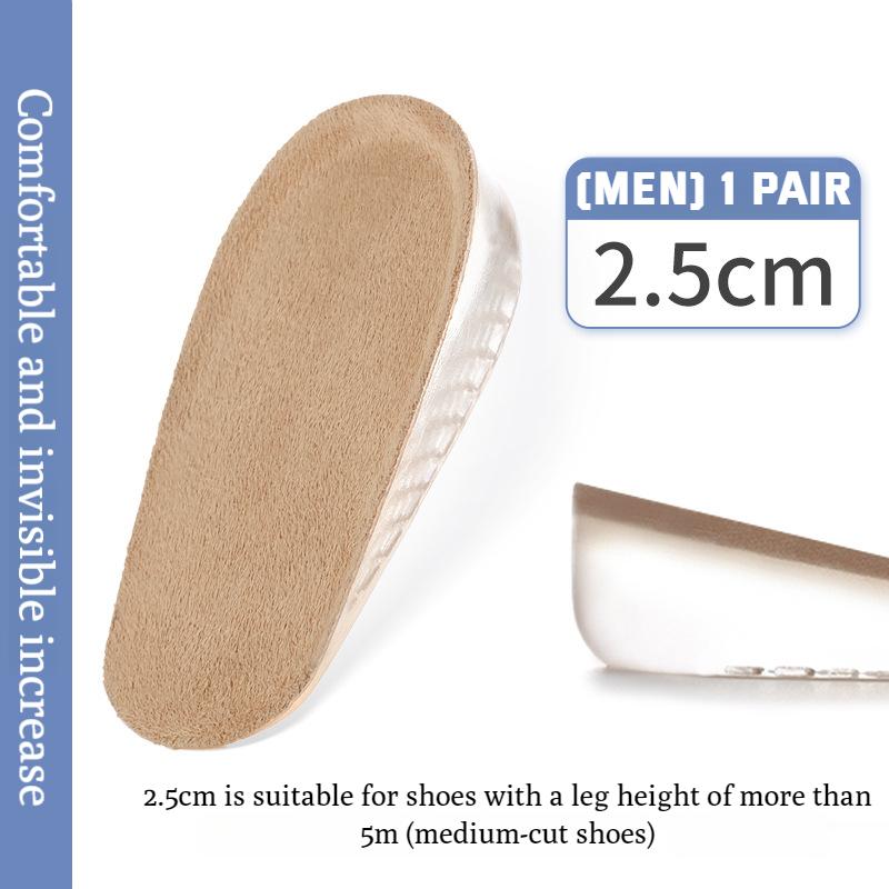 Invisible Height Increasing Shoe Insoles Quality Gel Insole for Feet Silicone Shoe Pads Shock Absorbing Shoe Sole 1Pair
