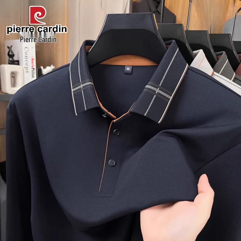 Pierre Cardin Men's Seamless Long Sleeve Polo Shirt