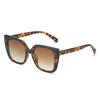 New European and American high-value fashion personality cool color matching large frame sunglasses sunscreen UV protection sunglasses