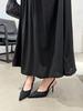 Velvet Sexy Pointed High Heels: Elegant Thin Heel Closed-Toe Sandals for Women - 2026 Spring Collection
