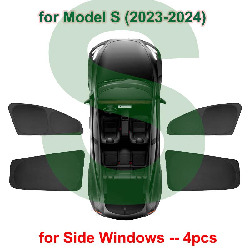 Car Sunshade for Tesla Model 3 Y S X 2024 2025 Sun Shade Privacy Shading Cover l Front Rear Side Window UV Protector Highland M3H