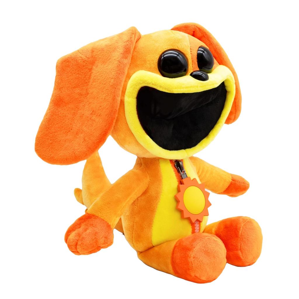 Poppy Playtime Smile Critter Dog Day Plush. 14-inch limited edition collectible toy doll. Officially licensed product based on the popular game.
