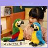 Macaws Plush Toy With Short Pile Fabric For Kids Educational Playroom Decor