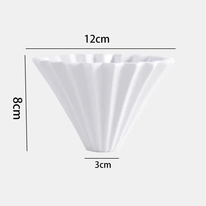 Ceramic Coffee Dripper Pour Over Coffee Maker Set with Glass Share Pot American Style Brewing Kit for Home Cafe Accessories