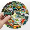 50Pcs Graffiti Stickers Waterproof Reusable Decorate PVC Luggage Water Bottle Outdoor Camping Stickers for Scrapbook
