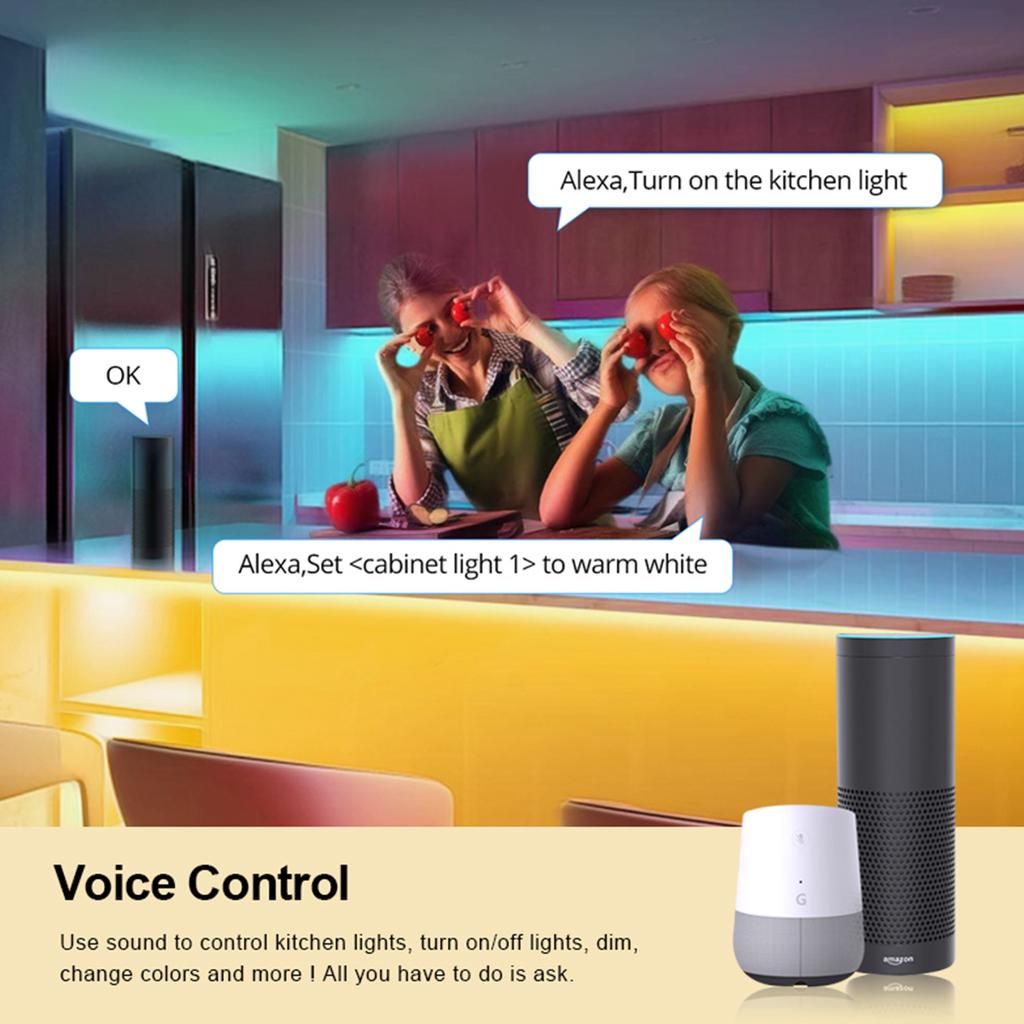 Tuya Smart Life WiFi LED Neon Light Strip 12V APP Control LED Neon Tape Kitchen Room Home Decor Work With Alexa Google Home