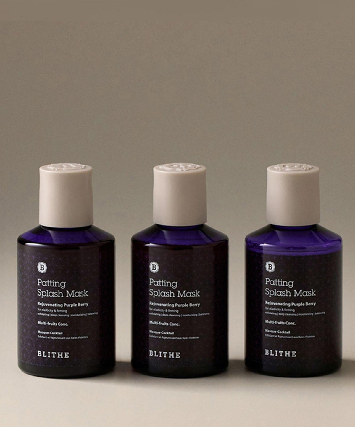 Patting Splash Face Wash Pack Purple Berry 3-Piece Set