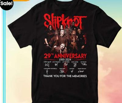 Camiseta Tops de Slipknot Banda 29 Aniversario 2024 para Hombre Mujer