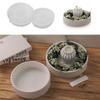 Round Storage Bowl Silicone Molds Candle Tray Molds Plaster Molds Epoxy Resin Molds Castings Molds Flower Pots Molds