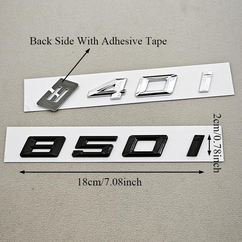NEW 3D ABS Car Letters Logo 840i 850i Sticekr Rear Trunk Badge Emblem Decals For BMW 8 Series 840i 850i G14 G15 G16 Tail Marking