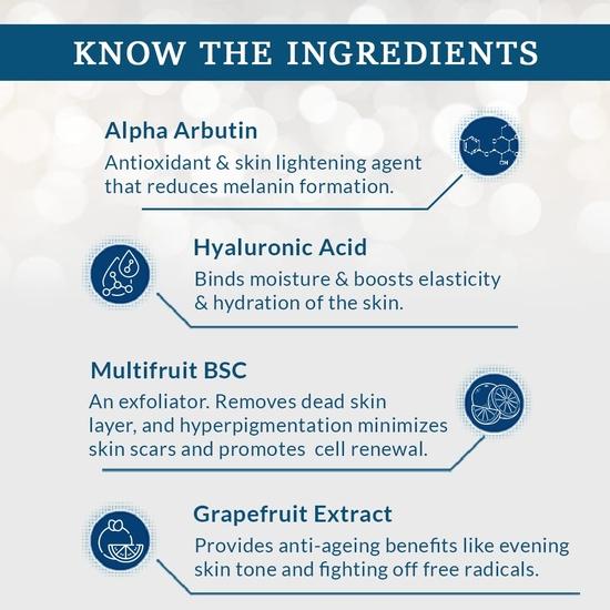 FIXDERMA COSMETIC LABORATORIES Kompleksowy balsam rozjaśniający skórę, poprawia teksturę skóry, kwas hialuronowy, alfa arbutyna, 30 ml (Pakiet 1)