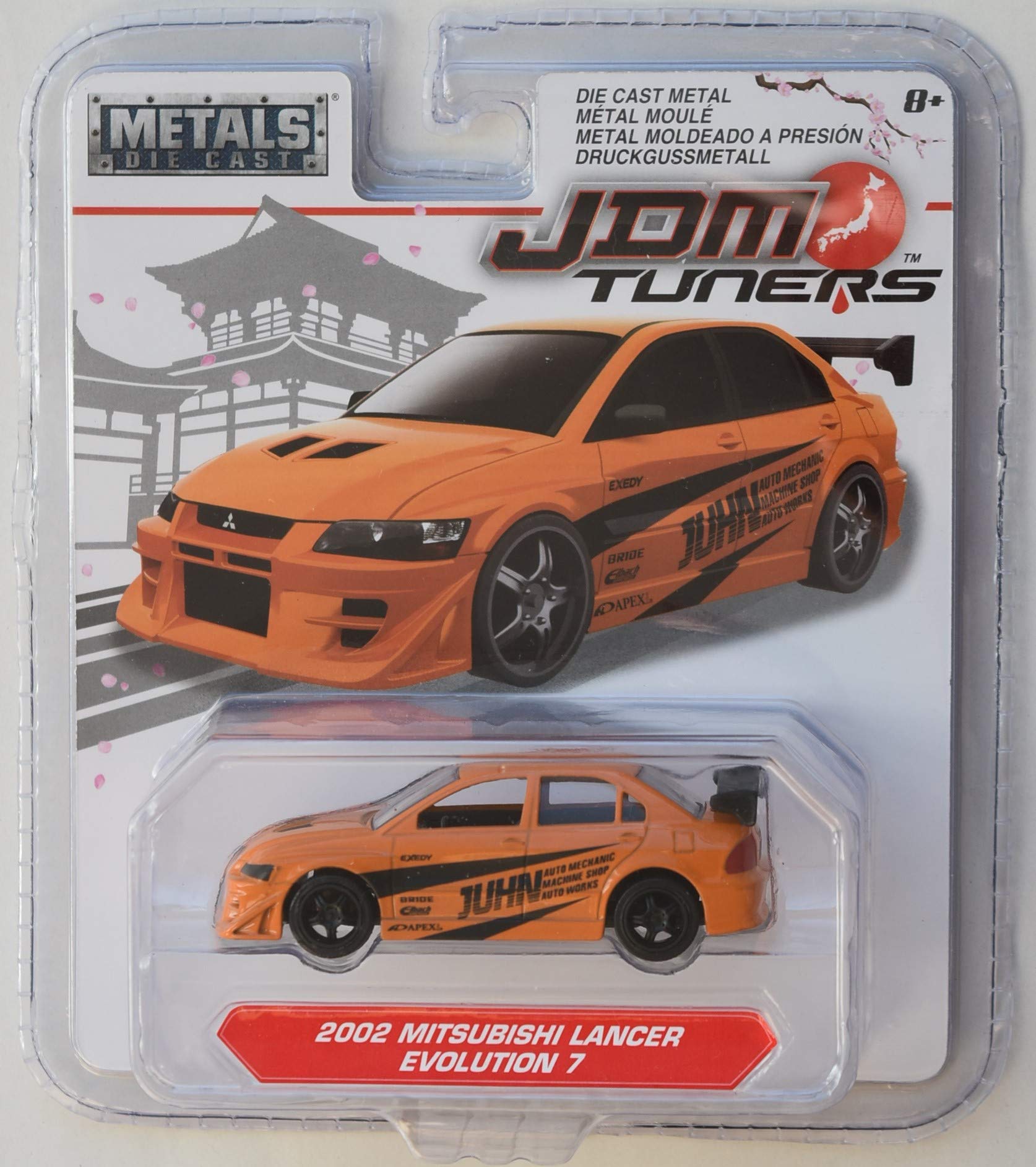 

Just Trucks JDM Tuners Scale Orange 2002 Mitsubishi Lancer Evolution 7 164