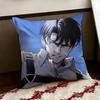 LLevi Anime AAckerman Cushion Cover Reversible Soft Durable Pillow Cover Home  Car MultiScene Use for Daily Comfort