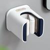 Wall-Mount Broom & Mop Holder - Hole-Free Clip Hook Bracket for Bathroom Storage