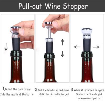 Wine Bottle Opener, Wine Opener Set With Foil Cutter, Corkscrew Wine Bottle Opener Accessories For Home, Restaurant