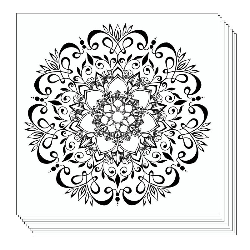 Libro da colorare per adulti Datura: Arteterapia per Alleviare lo Stress - Edizione a Foglie Sciolte