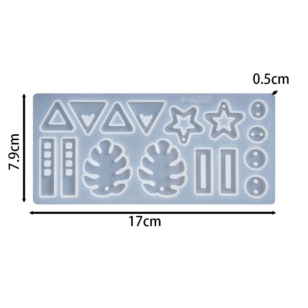 Ohrhänger Epoxidharz Silikonform Geometrisch Unregelmäßig Geformte Schlüsselanhängerform DIY Schmuckherstellung Anhänger Gießform