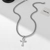 Minimalist Titanium Steel Pendant Necklace With Polished Finish For Unisex Fashion