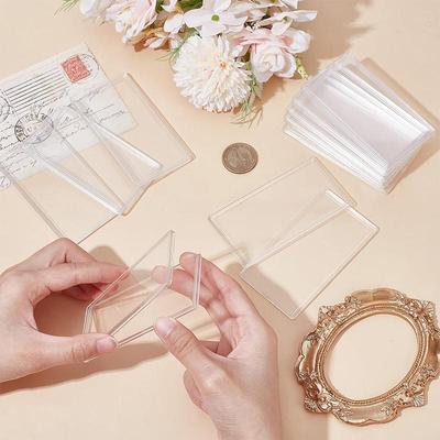 1/2PCS Clear Plastic Collectible Banknote Organiser Commemorative Banknote Protective Case Souvenirs Paper Currency Protector