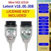 2024 MINI VCI TIS Techstream V18.00.008 TIS J2534 Toyota Diagnostic Cable, Automotive Inspection Programming Tool for Toyota Lexus