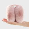 Foldable Pink Earmuffs Winter New Cute Plush Warm Windproof Ear Muffs Imitation Rabbit Fur Woman Girl Accessories