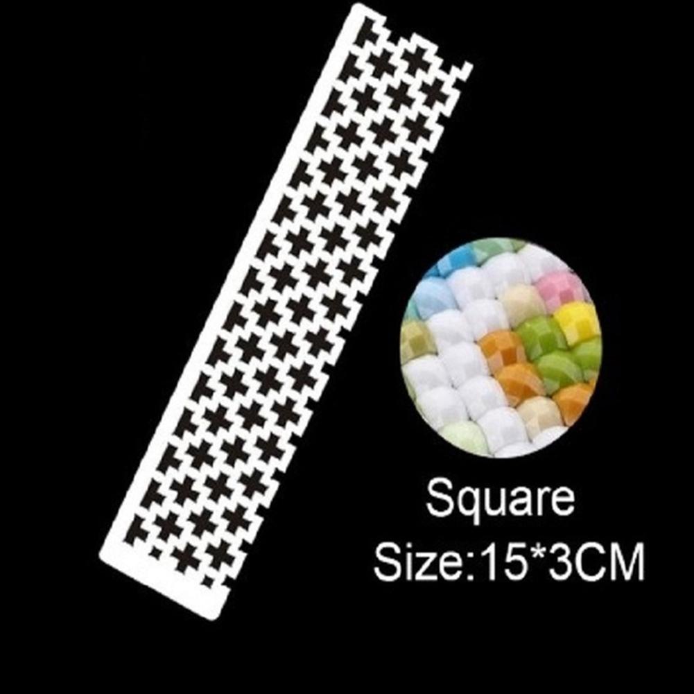 Good-4Pcs 5D Diamond Painting Ruler Tool And 1Pc Diamond Painting Fix Tools DIY Diamond Painting Ruler For Diamond Painting