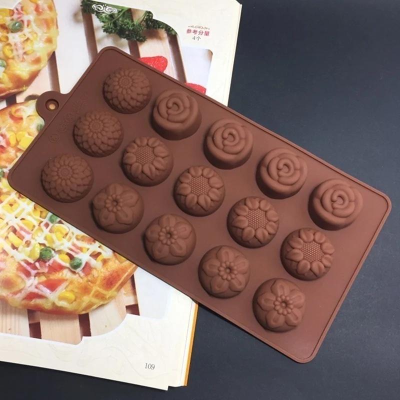 Silikon Kuchen Dekorationsform Blumen Küchenzubehör Backformen Süßigkeiten Schokolade Styling Fondant Kuchenwerkzeuge