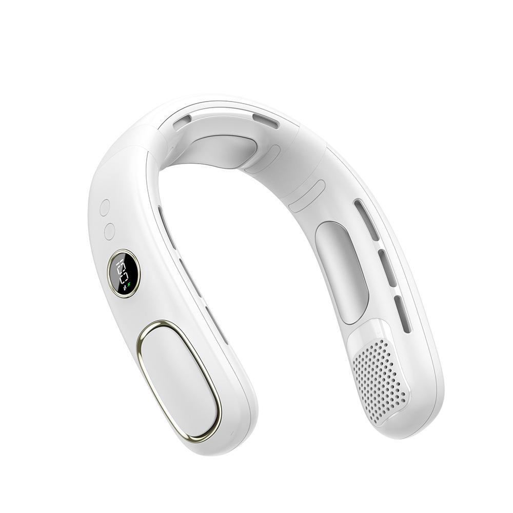 

Peltier Cooling Neck Fan Portable Bladeless Personal Air Conditioner Fan for Outdoor Sports Hands Free Wearable Mini Fan белый