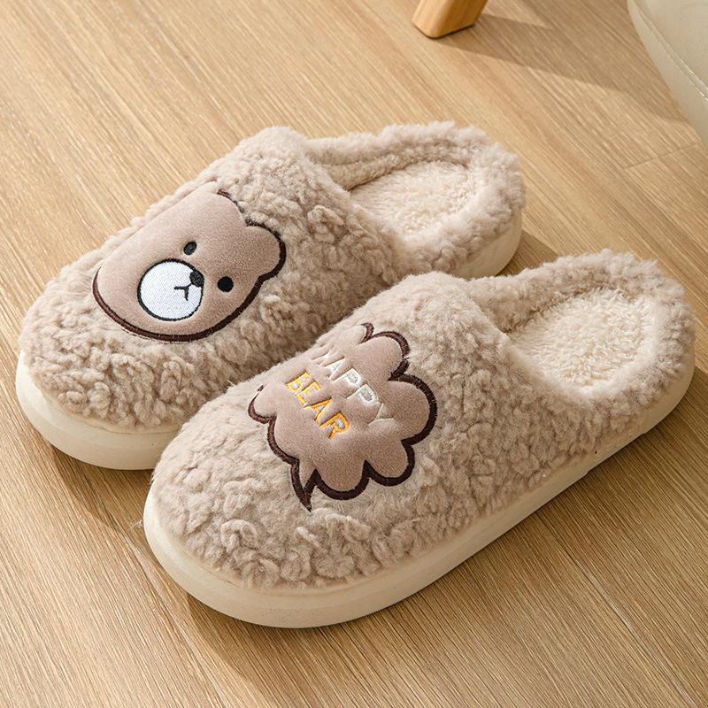 

Хлопковые тапочки женские бархатные теплые тапочки зимние хлопковые шлепанцы для пары хлопковая обувь мужские тапочки из шерсти на толстой подошве обувь 44-45 кофейный