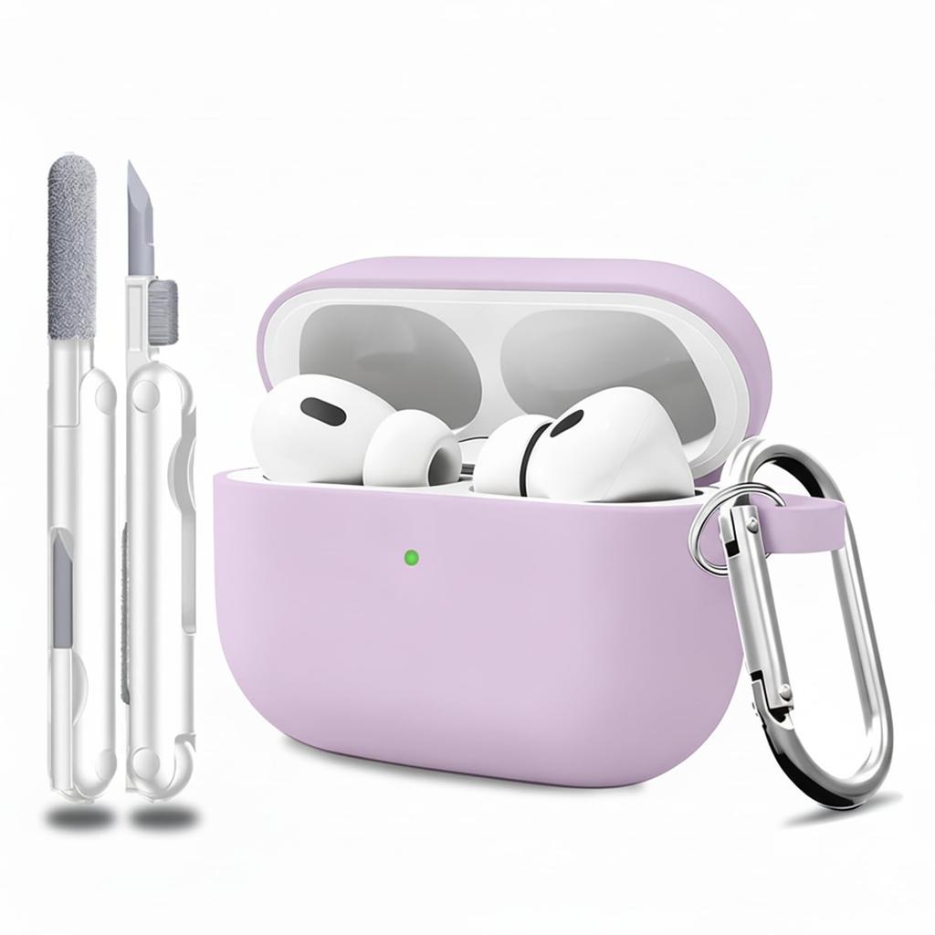 Für AirPods Pro 3. Generation Hülle Neue Weiche Silikonhülle für AirPods Pro 3 Schutzhülle mit Reinigungsset für AirPods Pro 3