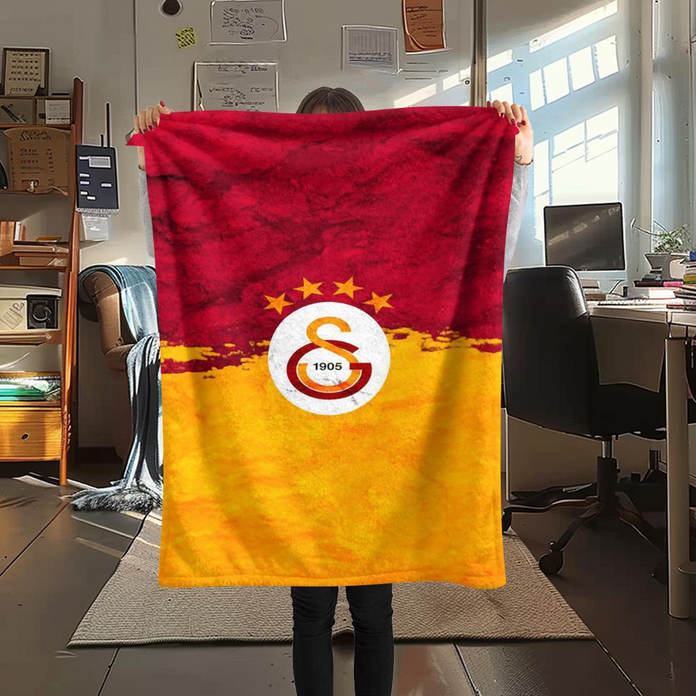 1PC Galatasaray S Patterned Flannel Blanket Suitable For All Seasons for Home Decor Warmth and Comfort Gifts Holiday Present